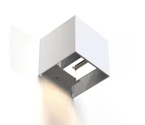 HAMA SMART WiFi nástenné svetlo biela / štvorcové / 10 cm / IP44 / pre vonkajšie aj vnútorné použitie