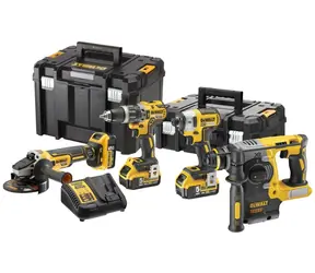 DeWalt DCK422P3T-QW / Aku SET brúska + kombi kladivo + príklepová vŕtačka + rázový uťahovák / kufor + 3x batéria 