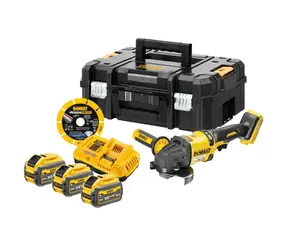 DeWalt DCG418NTA / Aku Uhlová brúska / Priemer 125mm / 54V / 9.000 ot-min / 3x 9.0Ah + nabíjačka 