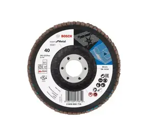 BOSCH 2608601276 PRE X551 / Lamelový brúsny kotúč P40 / 125x22.23 mm