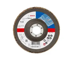 BOSCH 2608603659 X431 / Lamelový brúsny kotúč P120 / 125x22.23 mm