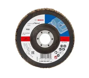 BOSCH 2608603657 X431 / Lamelový brúsny kotúč P60 / 125x22.23 mm