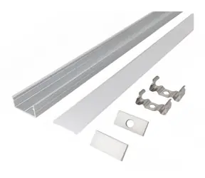 Solight WM906-1 hliníková lišta pre LED pásky 2/18x9mm / mliečny difúzor / 1m