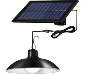 Rozbalené - Superfire FF10-B zavesovacia solárna lampa čierna
