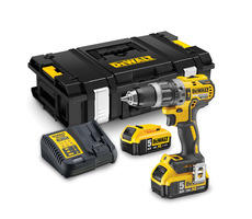 DeWalt DCD796P2 / Aku Kompaktná príklepová vŕtačka skrutkovač s bezuhlíkovým motorom / 18V XR Li- ION / 2x 5.0Ah