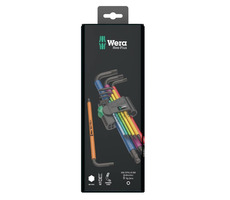 WERA 950 9 Hex-Plus Multicolour 1 SB Multicolour Sada zástrčných kľúčov / metrická / BlackLaser