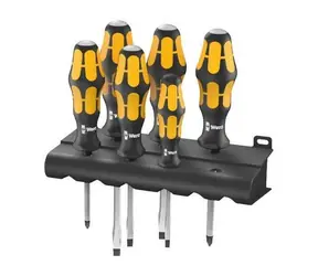 Wera 932-6 Sada skrutkovačov Kraftform Wera / sekací skrutkovač + stojan