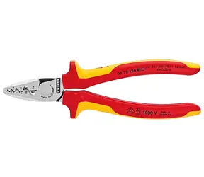Knipex 9778180 Kliešte na káblové koncovky izolované 180mm / 1000V VDE 