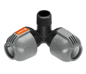Gardena 02783-20L-kus 25 mm x vonkajší závit 3|4" - rohová prípojka zadažďovača