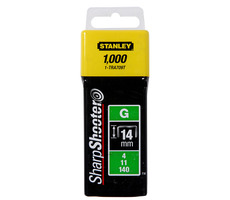 Stanley 1-TRA709T / 14mm 9:16" Spony pre vysoké zaťaženie / typ G 4 | 11 | 140 / 1000 ks 