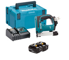 Makita DST221RTJ / Aku Sponkovačka / 18V / 2x5.0Ah / Obsah zásobníka 98ks / Šírka sponky 10mm / Dĺžka sponky 10-22 mm