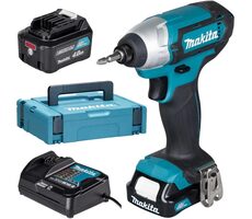 Makita TD110DSMJ / Aku Rázový skrutkovač / 10.8V / 2x4.0Ah / 2600 ot-min / 3500 príklepov-min / 110 Nm