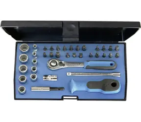 Gedore D20 KMU-20 - Sada nástrčných kľúčov 1|4" s račňou / Bity / Gola / TORX / 37 ks