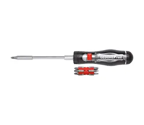 Gedore R38920000 / Račňový skrutkovač pre bity 1|4" / Dĺžka 128 mm