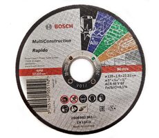 BOSCH 2608602383 / Viacúčelový rezací kotúč / Priemer 125 x 22.23 mm / Šírka rezu 1.6 mm