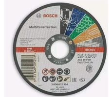 BOSCH 2608602384 / Viacúčelový rezací kotúč / Priemer 115 x 22.23 mm / Šírka rezu 1 mm