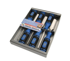 Kirschen Cherry 1118 SB Modrá / Sada dlát Cherry v kartónovej krabici / Šírka 6-26 mm / 6 ks