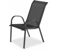 Fieldmann FDZN5010 Čierna / Záhradná stolička / Materiál: kov-textil / Rozmery 55 x 73 x 91 cm