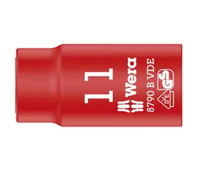 WERA 8790 B - 11 x 46 mm/ Nadstavec nástrčných hlavíc Zyklop VDE / izolovaný / s pripojovacím rozmerom 3|8"