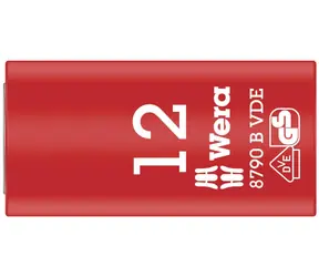 WERA 8790 B - 12 x 46 mm/ Nadstavec nástrčných hlavíc Zyklop VDE / izolovaný / s pripojovacím rozmerom 3|8"
