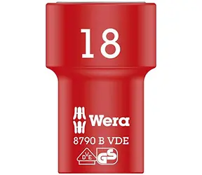 WERA 8790 B - 18 x 46 mm/ Nadstavec nástrčných hlavíc Zyklop VDE / izolovaný / s pripojovacím rozmerom 3|8"