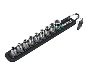 WERA Belt A 1 / sada nástrčných hlavíc ("orechov") Zyklop / s pridržiavacou funkciou / upínacia časť 1|4"