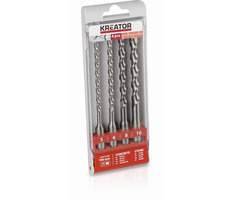 KREATOR KRT012602 / Sada vrtákov SDS-plus / Priemer 5-10 mm / Dĺžka 160 mm / 4 ks