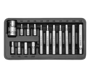 YATO Sada bitov inbus s adaptérom 10 mm x 1|2" (15 ks)