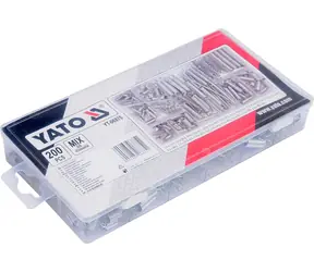 YATO Sada ťažných a tlačných pružín (200 ks) / Veľkosť 7x12.5 - 7x19 mm