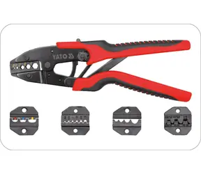 YATO Kliešte konektorové s príslušenstvom / Dĺžka 260 mm / Typ konektora RG6 | RG58 | RG59 | RG62 | 0.5-10 mm2