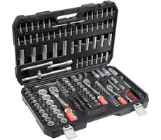YATO YT-38931 Sada nástrčných kľúčov s račňou 1|4" | 3|8" | 1|2" / Bity | Gola | Inbus | PH | TORX / 173 ks