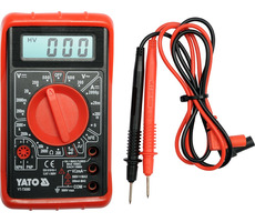 YATO Digitálny multimeter / Jednosmerné napätie 0.2-500V / Striedavé napätie 200-500V / Jednosmerný prúd 0.2 mA - 5 A
