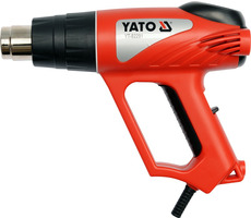 YATO YT-82291 / Teplovzdušná pištoľ s príslušenstvom / 2000W / Teplota 350-550°C / Množstvo vzduchu 300-500 L-min
