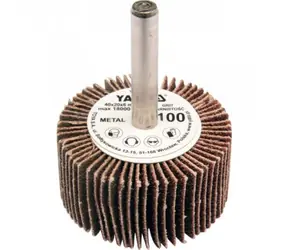 YATO Brúsny lamelový kotúč / Radiálne 40x20 mm / Priemer stopky 6 mm / Zrnitosť 80