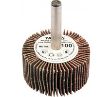 YATO Brúsny lamelový kotúč / Radiálny 40x20 mm / Priemer stopky 6 mm / Zrnitosť 100