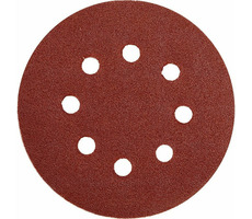 YATO Brúsny papier s otvormi / Priemer 125 mm / Zrnitosť 120 / Suchý zips / 5 ks