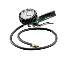 Metabo RF 80 G / Pneu Merací prístroj na hustenie pneumatík / Tlak 0.5-10 bar / Nanometer / Dĺžka 100 cm