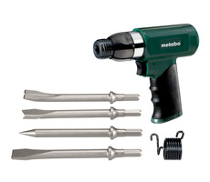Metabo DMH 30 Set / Pneu Sekacie kladivo / Tlak 6.2 bar / Spotreba vzduchu 280 l-min / 3000 úderov-min / Upínanie 10 mm