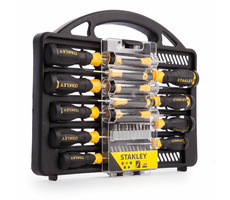 Stanley Sada skrutkovačov a bitov (34 ks) / Ploché | Krížové | TORX | Pozí | T-profil | Inbus