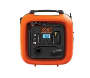 Black&amp;Decker ASI400 / Mobilný kompresor / DC12V / Max. tlak 11 bar / Prietok vzduchu 9.5 l-min