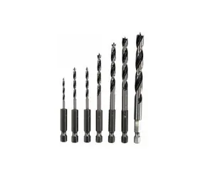 Makita D-62371 / Sada vrtákov do dreva / šesťhran 1|4" / Priemer 2-8 mm / 7 ks