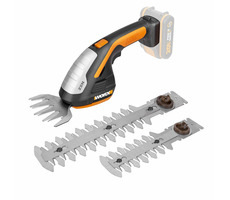 WORX WG801E / Aku nožnice na kríky a trávu / 20V / 2.0Ah / Záber 200|120 mm / Doba chodu 60 min