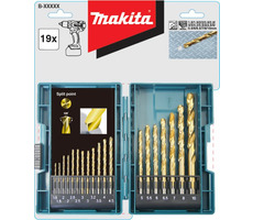 Makita B-67795 / Sada vrtákov HSS-Tin / Priemer 1.5-10 mm / 19 ks