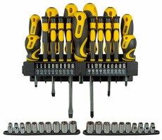 Stanley STHT0-62143 Sada Skrutkovačov - bitov 1|4" - orechov 1|4" (57 ks)