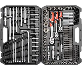 YATO Gola sada 1|2" &amp; 3|8" &amp; 1|4" + príslušenstvo 128 ks