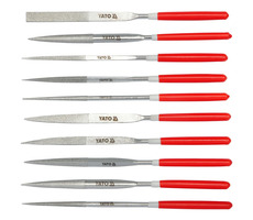 YATO Sada pilníkov ihlových diamantových 4x160 mm 10 ks / Dĺžka povlaku 50 / Zrnitosť 150