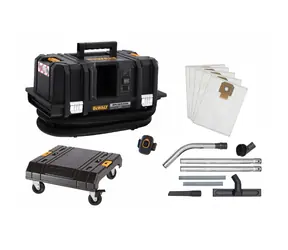 DeWalt DCV586MK / Multifunkčný vysávač / trieda M / Mokré a suché vysávanie / 54V / 11 | 7.5 L / hadica 2.5m / bez aku