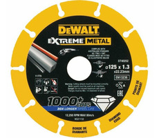 DeWalt DT40252 / Rezný diamantový kotúč na kov / Priemer 125 x 22.23 mm / Šírka rezu 1.3 mm