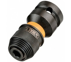 DeWalt DT7508 / Adaptér štvorhran 1/2" na šesťhran 1/4" / dĺžka 52mm / tvrdené jadro