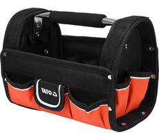 YATO YT-74371 / Otvorená prepravka na náradie / 9 vreciek / kovové držadlo / telo polyester 600D / 304x190x225 mm